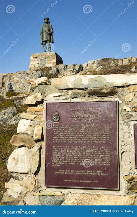 John Cabot Statue At Confederation Building Editorial Photo ...