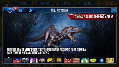 Indoraptor Gen 2 Nuevo Super Hibrido Jurassic World The Game 👍 Para Vosotros Youtube