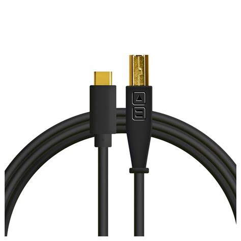 DJ Tech Tools Chroma Cable USB C B Black Gear4music