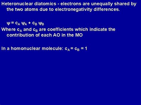 Mo Diagram For Homonuclear Diatomic Molecules Li