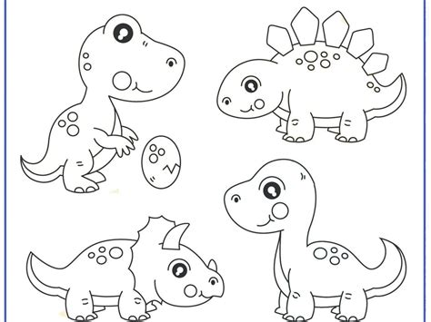 Coloring Pages | Printable Dinosaur Coloring Pages Dinosaurg Pictures Preschool For Kids To ...