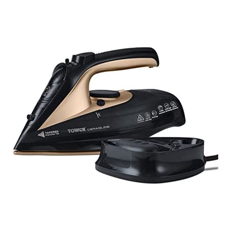 Tower T22008bkg 2400w 2 In 1 Ceraglide Cordcordless Steam Iron