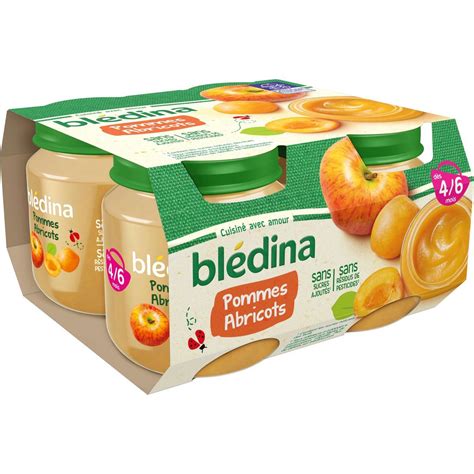 Bledina Petit Pot Dessert Pommes Et Abricots D S Mois X G Pas Cher