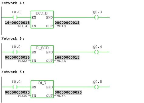 Siemens PLC Programming BCD Integer Double Integer Real