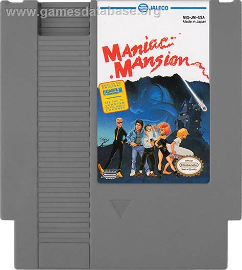 Maniac Mansion Nintendo Nes Artwork Cartridge