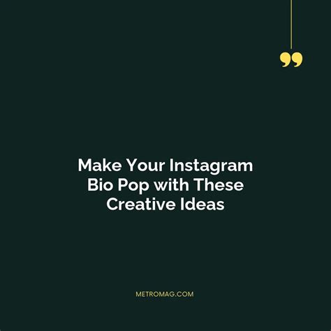 Updated Instagram Bio Ideas Creative Instagram Bio Ideas For