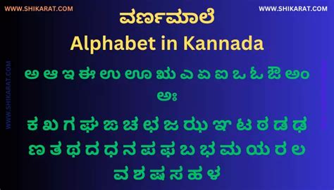 Kannada Alphabets Vowels Consonants Pronunciation Learn Off