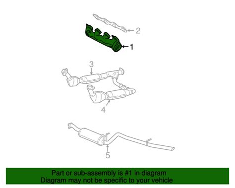 1999 2004 Ford Oem New 1999 2004 Ford F150 Expedition Right Exhaust Manifold Assy Xl3z9430ca