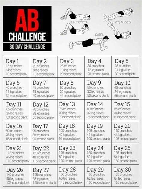 Ab Challenge Every Month Fitness Workouts Fitness Herausforderungen