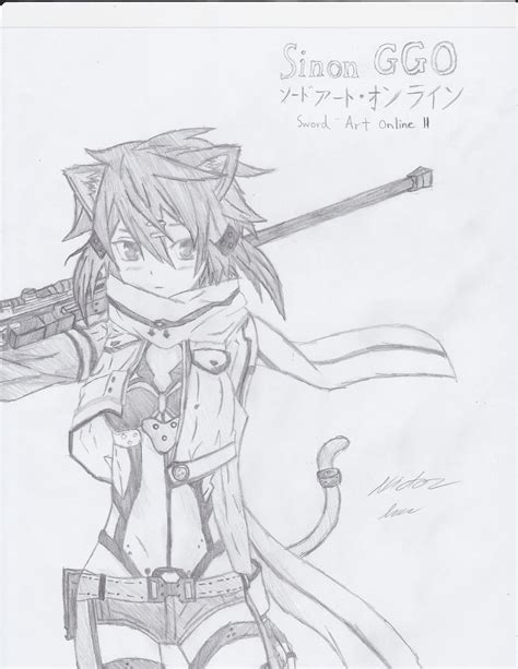 Sword Art Online Drawing at GetDrawings | Free download