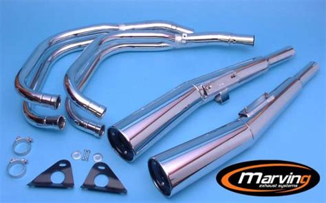 Marving Honda Cb Kz Complete Exhaust Master Line Chrome