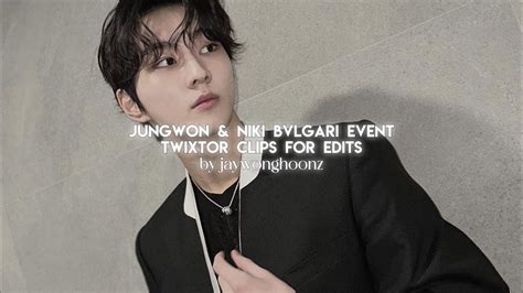 4k60fps Jungwon And Niki Bvlgari Event Twixtor Clips For Edits YouTube