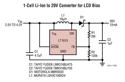 LT1615 Datasheet and Product Info | Analog Devices
