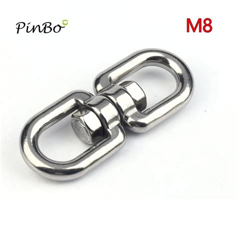 Pcs M Thickness Stainless Steel Double End Eye Swivel Hook