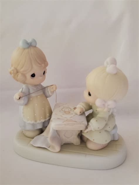 Precious Moments Friends Are Forever Sew Bee It Porcelain