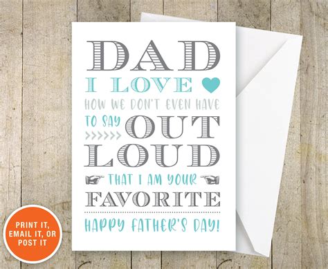 Funny Father's Day Card, Fathers Day Card Funny, Father's Day Card From Daughter, From Son ...