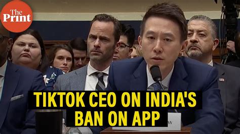 Lot Of Risks Hypothetical Tiktok Ceo Shou Zi Chew Read On India Ban