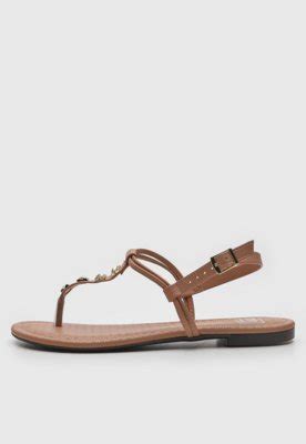 Rasteira Moleca Strass Nude Compre Agora Dafiti Brasil