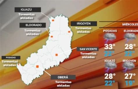 Se Mantienen Las Lluvias Y Tormentas Aisladas En Misiones Durante Este