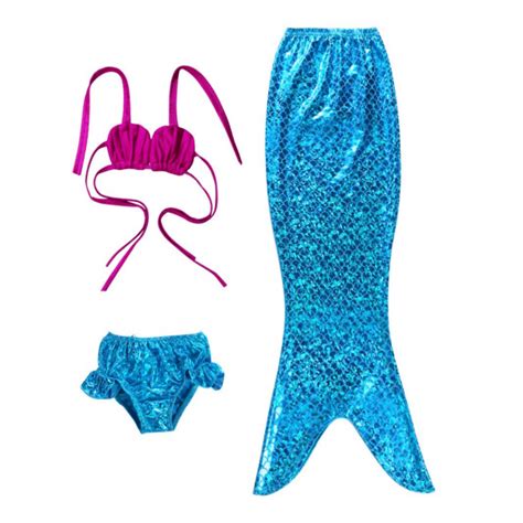 Disfraz De Sirena Piezas Bikini Moretoys