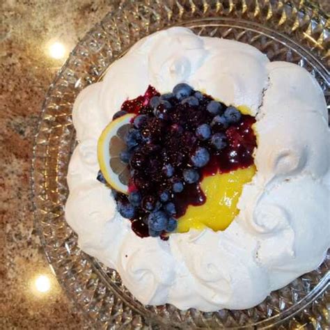 Lemon Blueberry Pavlova