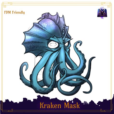 3D Printable Kraken Mask by Mystic Makers Miniatures