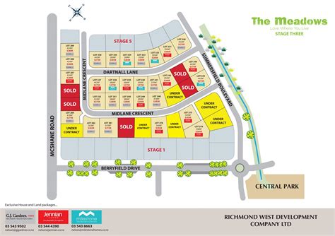 Sections for Sale at The Meadows, Richmond West Nelson