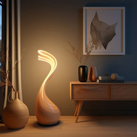 3d Modern Lamp Design Ai Generated Image