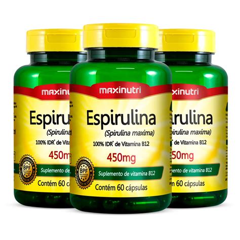 Kit Espirulina Mg Maxinutri C Psulas Edin