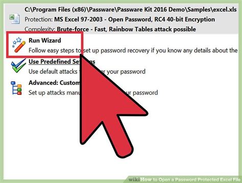 How To Open A Password Protected Excel File With Pictures