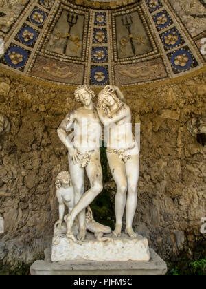 Boboli Gardens Grotto Palazzo Pitti Palace Florence Italy Stock