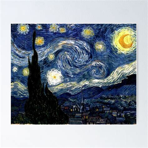 "starry night star night van gogh paint" Poster by arthistory | Redbubble