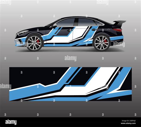 Abstract Sport Racing Car Wrap Decal And Sticker Design Vector Eps