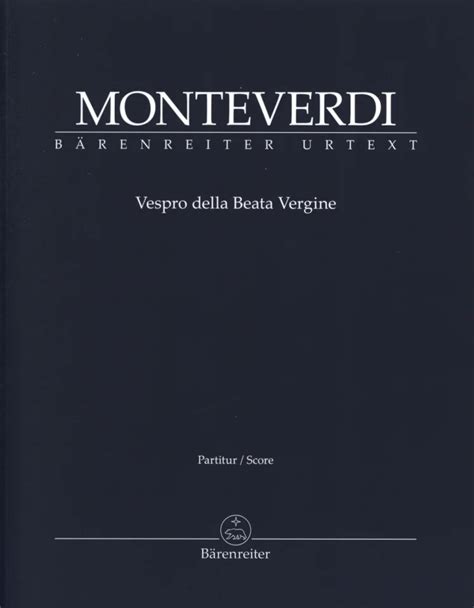 Vespro Della Beata Vergine Marienvesper Von Claudio Monteverdi Im