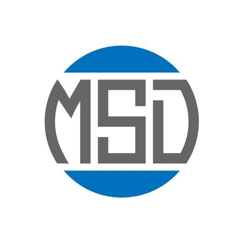 MSD letter logo design on white background. MSD creative initials ...