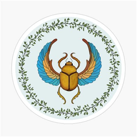 Egyptian beetle by Rebekah Lauzier | Redbubble | Egyptian beetle ...