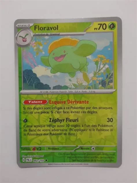 CARTE POKEMON FLORAVOL 002 193 REVERSE EV2 Ecarlate Et Violet PAL FR