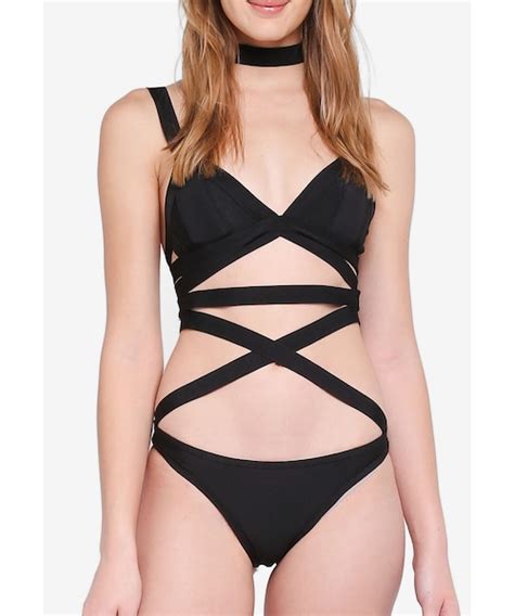 MISSGUIDEDのBandage Strappy Mesh Insert Bikini Setその他 WEAR