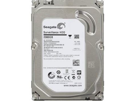 Seagate 2tb 35 Sata Iii 64mb St2000vx003 Surveillance Hdd Hard Disk