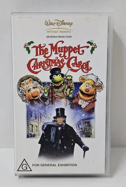 THE MUPPET CHRISTMAS Carol VHS Video Tape Walt Disney Jim Henson PAL