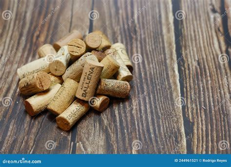 Natural Wine Corks Editorial Photo Image Of Cellular 244961521