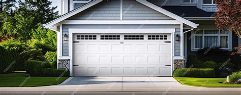 Premium Photo A Typical Garage Door Background A Typical American