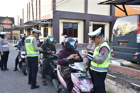 Hari Ketiga Okm Ditlantas Polda Babel Sasar Kelengkapan Kendaraan