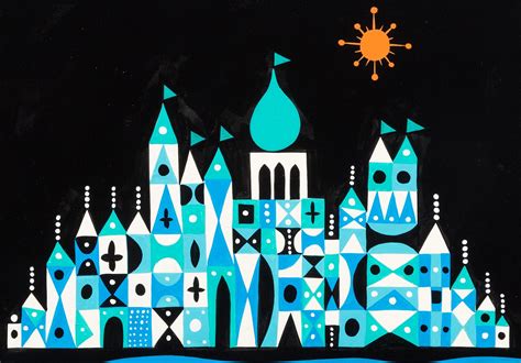 It's a Small World concept art by Mary Blair : r/ImaginaryCityscapes