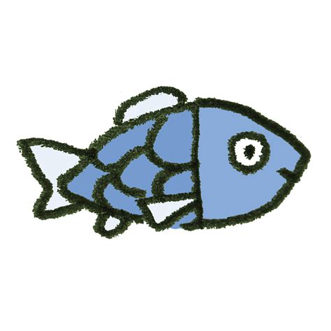 普通の魚のイラスト ゆるくてかわいい無料イラスト素材屋「ぴよたそ」