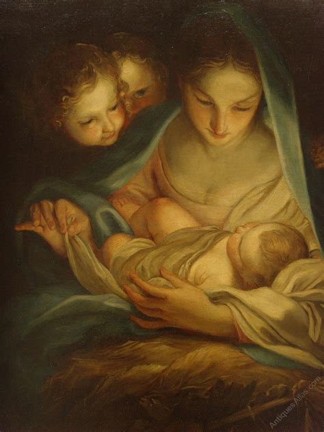 Antiques Atlas Marie Stengel Aft Carlo Maratta Oil The Holy Night