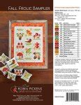 Robin Pickens Fall Frolic Sampler Cross Stitch Pattern