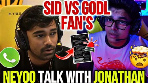 Neyoo Talk With Jonathan Before Bmps Matche S Sid Vs Godl Fan S