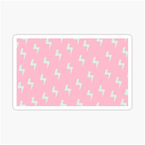 Light Pink Lightning Bolt Sticker For Sale By Catelinkhalaf Redbubble