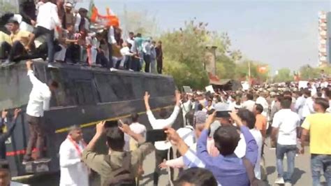 Bjp Stages Protest Against Gehlot Govt In Jaipur Pledges Support To